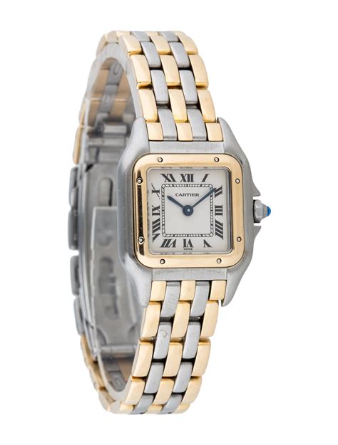 cartier two toned watch|cartier two tone women's watch.